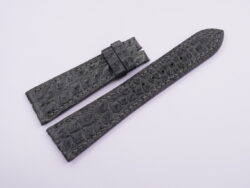 23mm/18mm Gray Genuine Crocodile Skin Leather Watch Strap #WT14031