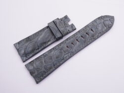26mm/22mm Gray Genuine Python Skin Leather Watch Strap for Panerai #WT14047