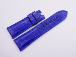 26mm/22mm Cobalt Blue Genuine Crocodile Skin Leather Watch Strap for Panerai #WT14052