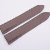 22.5mm/20mm Taupe Pebbled Calf Skin Leather Deployment Strap for Cartier Tank SOLO XL #WT14056