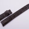20mm/18mm Dark Brown Crocodile Skin Leather Curved End Deployment Strap For IWC #WT14062