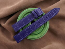 High Grade Navy Blue Crocodile Watch Strap With Quick Release insert for Dumont Small, Large and Extra Large - CUSTOM MADE SERVICE CT2866