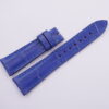 20mm/16mm Blue Embossed Crocodile Leather Watch Strap With Quick Release Function 110/65mm #WT14099