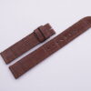 16mm/16mm Brown Embossed Crocodile Leather Watch Strap With Quick Release Function 120/70mm #WT14102