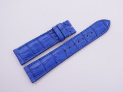 21mm/18mm Cobalt Blue Genuine Crocodile Skin Leather Watch Strap With Quick Release Function 115/75mm #WT14113