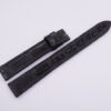 16mm/14mm Black Genuine Crocodile Skin Leather Watch Strap for Cartier Tank Must Small / Tank Louis Small / Ronde 29mm  #WT14120