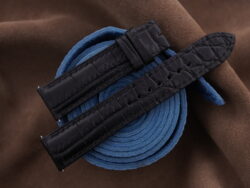 High Grade Black Crocodile Leather Watch Strap - CUSTOM MADE SERVICE CT2882