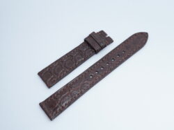 18mm/16mm Medium Brown Genuine Crocodile Skin Leather Watch Strap #WT14125