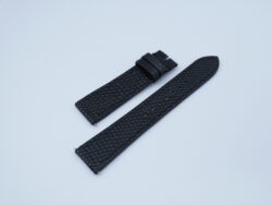 20.5mm/18mm Black Lizard Leather Watch Strap #WT14137