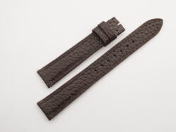 16mm/14mm Dark Brown Pebbled Calf Leather Watch Strap for Cartier Must Small / Cartier Louis Small #WT14156