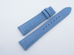 19mm/16mm Light Blue Nubuck Leather Watch Strap With Quick Release Function for Cartier Must Large / Cartier Louis Large #WT14147