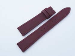 19mm/16mm Burgundy Nubuck Leather Watch Strap With Quick Release Function for Cartier Must Large / Cartier Louis Large #WT14145