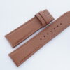 22.5mm/20mm Gold Brown Pebbled Calf Leather Watch Strap for Cartier Must Extra Large / Cartier Louis Extra Large #WT14152