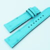 21mm/18mm Cyan Blue Genuine Ostrich Quill Leather #WT14184