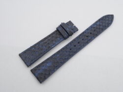 19mm/16mm Navy Blue Python Skin Leather Watch Strap #WT14193