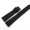 19mm/16mm Black Python Skin Leather Watch Strap #WT14192