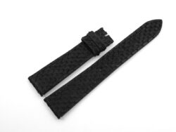 19mm/16mm Black Python Skin Leather Watch Strap #WT14192