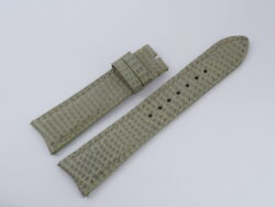 21mm/18mm Moss Green Lizard Leather Curved End Watch Strap For JLC #WT14203