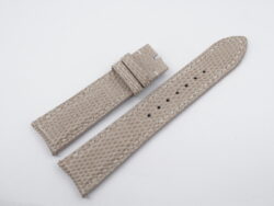 21mm/18mm Taupe Lizard Leather Curved End Watch Strap For JLC #WT14202