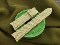 Taupe Lizard Leather Curved End Watch Strap For F. P. Journe - CUSTOM MADE SERVICE CT2919
