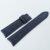 21mm/18mm Navy Blue Crocodile Leather Curved End Watch Strap #WT14216