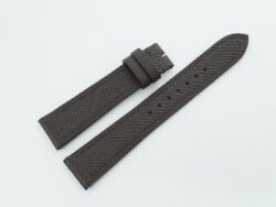 19mm/16mm Dark Brown Genuine Epsom Skin Leather Watch Strap for Cartier Must Large / Cartier Louis Large #WT14296