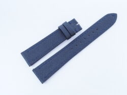 19mm/16mm Navy Blue Genuine Epsom Skin Leather Watch Strap for Cartier Must Large / Cartier Louis Large #WT14299