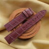 Red Brown Crocodile Watch Strap With Quick Release insert for Dumont Small, Large and Extra Large - CUSTOM MADE SERVICE CT2949