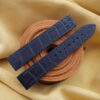 High Grade Navy Blue Crocodile Watch Strap With Quick Release insert for Dumont Small, Large and Extra Large - CUSTOM MADE SERVICE CT2948
