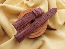 Cognac Genuine Crocodile Skin Leather Watch Strap For Patek Philippe #CT2990