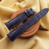 Navy Blue Genuine Crocodile Skin Leather Watch Strap For Patek Philippe #CT2992