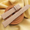 Beige Genuine Epsom Calf Leather Watch Strap - CUSTOM MADE SERVICE CT2980