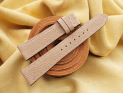 Beige Genuine Epsom Calf Leather Watch Strap - CUSTOM MADE SERVICE CT2980
