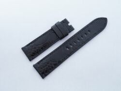 22mm/20mm Black Genuine OSTRICH Skin Leather Watch Strap For Panerai #WT14350