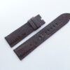 22mm/20mm Dark Brown Genuine OSTRICH Skin Leather Watch Strap #WT14346