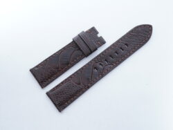 22mm/20mm Dark Brown Genuine OSTRICH Skin Leather Watch Strap For Panerai #WT14346