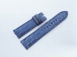 22mm/20mm Navy Blue Genuine Python Skin Leather Watch Strap #WT14355