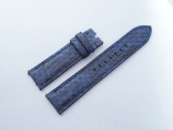 22mm/20mm Navy Blue Genuine Python Skin Leather Watch Strap #WT14356