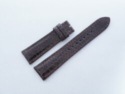 21mm/18mm Brown Genuine Sea Snake Skin Leather Watch Strap #WT14359