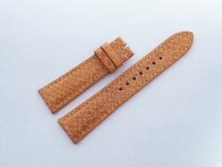 21mm/18mm Tan Brown Genuine Sea Snake Skin Leather Watch Strap #WT14360