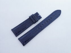 21mm/18mm Navy Blue Genuine Sea Snake Skin Leather Watch Strap #WT14362