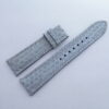 21mm/18mm Gray Genuine Sea Snake Skin Leather Watch Strap #WT14363