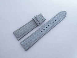 21mm/18mm Gray Genuine Sea Snake Skin Leather Watch Strap #WT14363