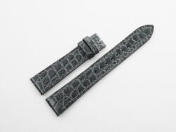 19mm/16mm Gray Crocodile Leather Watch Strap for Cartier Must Large / Cartier Louis Large #WT14367