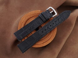 High Grade Black Crocodile Watch Strap With Quick Release insert for Dumont Small, Large and Extra Large - CUSTOM MADE SERVICE CT3137