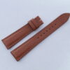 19mm/16mm Tan Brown Pebbled Calf Leather Watch Strap for Cartier Must Large / Cartier Louis Large #WT14375
