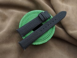Black Togo Calf Leather Watch Strap For Cartier Tank Solo, Tank Must, Tank Louis - CUSTOM MADE SERVICE CT3078