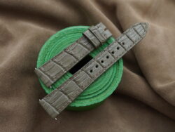 High Grade Matte Olive Green Crocodile Leather Watch Strap - CUSTOM MADE SERVICE CT3054