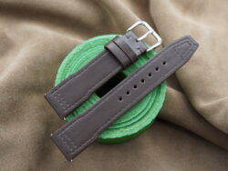 Dark Brown Genuine Shell Cordovan Leather Watch Strap For IWC Pilot - CUSTOM MADE SERVICE CT3095