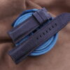 Dark Navy Blue Lizard Leather Watch Strap For Panerai - CUSTOM MADE SERVICE CT3114